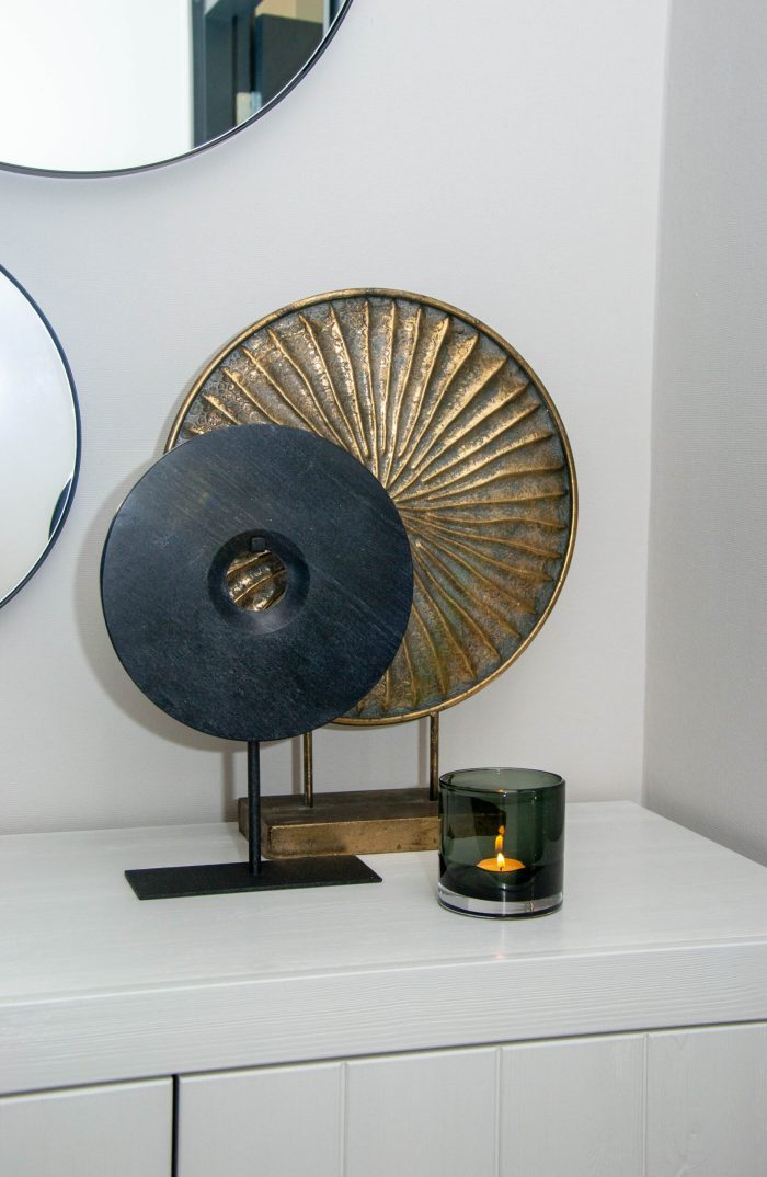 Ornament Puck Zwart L