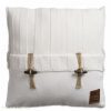 Kussen Rib Wit; Knit Factory