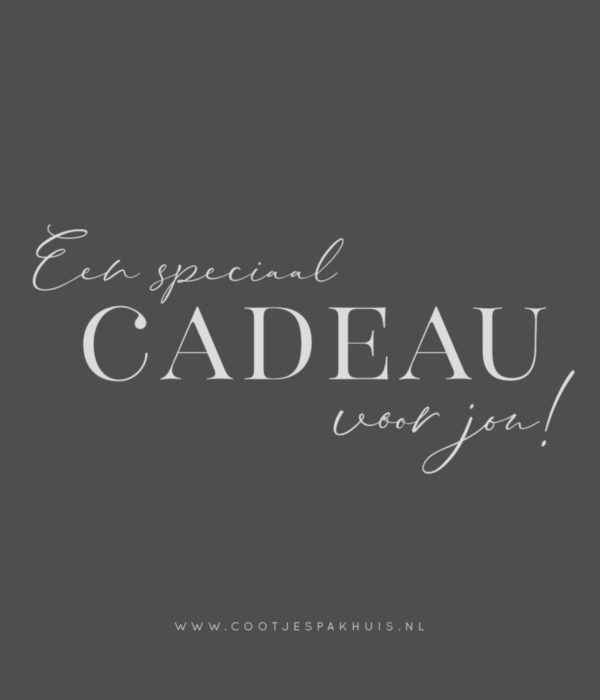Een speciaal cadeau voor jou – promotieafbeelding van Cootjes Pakhuis cadeaubon