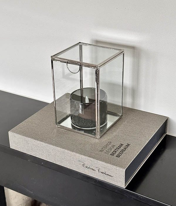 Light & Living Decoratiebox Mirina M nikkel – sfeerbeeld