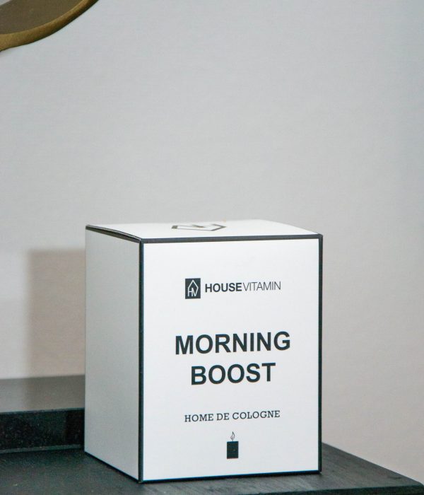 Housevitamin geurkaars Morning Boost – geur frisse was 250 g, brandtijd 4 uur