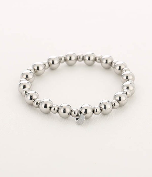 JE15830 bolletjes armband Silver, Michelle, Stainless Steel, RVS, 17cm. jpg