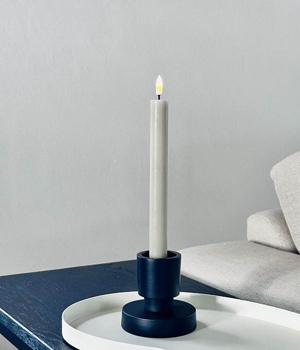 Vase The World Kandelaar Piura – Zwart staal, 3-in-1 kandelaar met dinerkaars