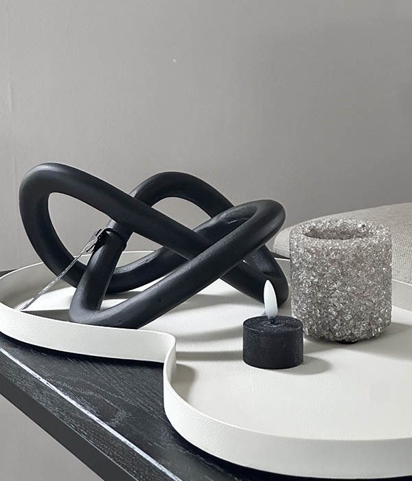 Countryfield LED waxinelichtjes zwart set van 2 – sfeervolle LED theelichtjes met 3D-vlam