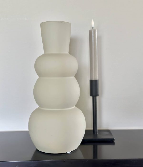 Zandkleurige LED dinerkaarsen van Deluxe Homeart met real flame effect