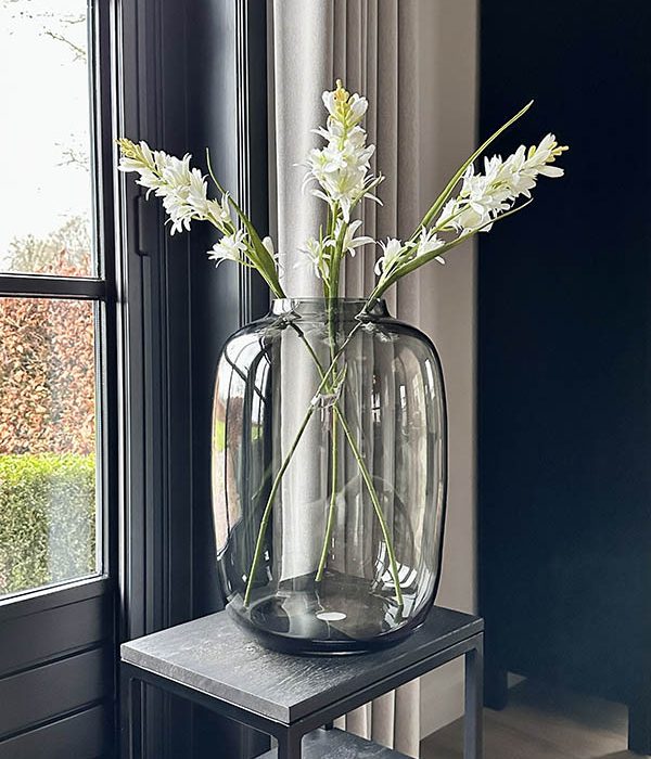 Vaas Toronto XL, zwart, glas, Fidrio, ø 28, hoogte 45 cm. 1