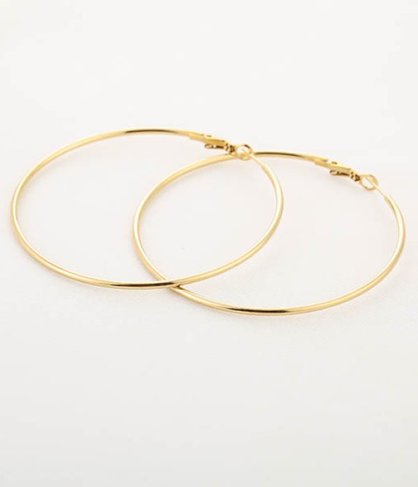 Michelle Oorringen RVS Lotte goudkleurig 7 cm op witte achtergrond