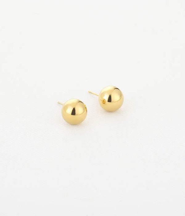 Michelle Oorstekers RVS Fien goudkleurig bolvormig 0,8 cm op witte achtergrond