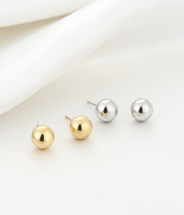 Michelle Oorstekers RVS Fien goud en zilver bolvormig 0,8 cm op witte achtergrond